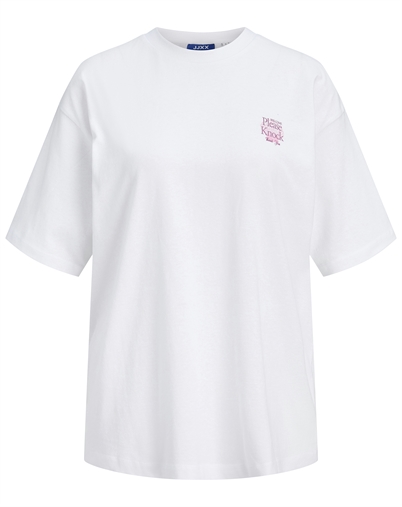 JJXX - JXMillow Loose T-shirt - Bright White/Please Knock